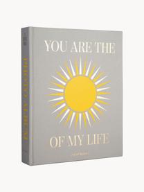 Fotoalbum You Are The Sunshine, Lichtgrijs, zonnengeel, Ø 33 x H 27 cm