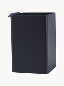 Ocelový kuchyňský úložný box Flex, Potažená ocel, Černá, Š 11 cm, V 16 cm