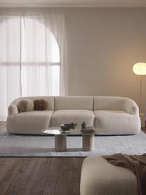 Modulares Bouclé-Sofa Sofia (3-Sitzer), Bezug: Bouclé (100 % Polyester) , Gestell: Fichtenholz, Spanplatte, , Bouclé Off White, B 277 x T 103 cm
