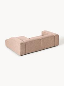 Modulares Ecksofa Lennon aus Leinen-Mix, Bezug: 50 % Viskose, 25 % Leinen, Gestell: Fichtenholz, Sperrholz, m, Füße: Kunststoff Dieses Produkt, Leinen-Mix Rostrot, B 238 x T 180 cm, Eckteil links