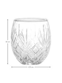 Tandenborstelbeker Alice, Glas, Transparant, Ø 9 x H 10 cm