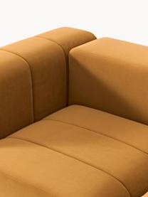 Canapé modulable 4 places en velours Lena, Velours ocre, larg. 287 x prof. 106 cm