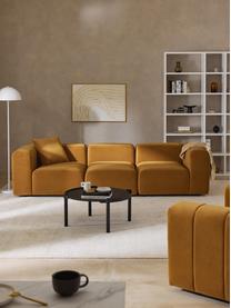 Canapé modulable 4 places en velours Lena, Velours ocre, larg. 287 x prof. 106 cm