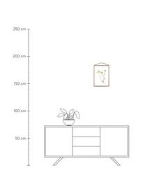 Cadre Frame, Cadre : chêne Suspension : noir Vitrage et envers : transparent, larg. 32 x haut. 44 cm