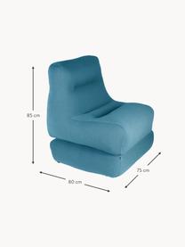 Fauteuil lounge de jardin avec fonction chaise longue Sit Pool, Bleu pétrole, larg. 75 x haut. 85 cm