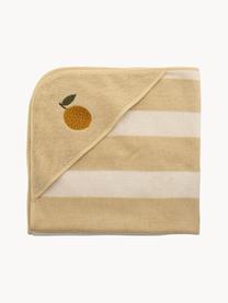 Baumwoll-Babyhandtuch Agnes, 90 % Baumwolle, 10 % Polyester, Hellbeige, Cremeweiss, B 78 x L 78 cm