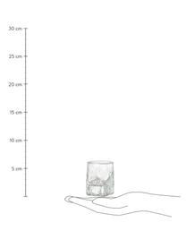 Borrelglaasjes Zera met oneven vorm, 6 stuks, Glas, Transparant, Ø 5 x H 6 cm, 70 ml