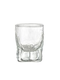 Borrelglaasjes Zera met oneven vorm, 6 stuks, Glas, Transparant, Ø 5 x H 6 cm, 70 ml