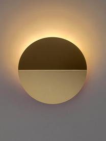 Nástěnné LED svítidlo Ring, Potažený kov, Zlatá, Ø 20 cm, H 7 cm