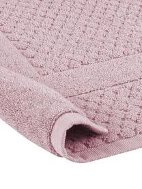 Alfombrilla de baño texturizada Katharina, Rosa palo, An 50 x L 70 cm