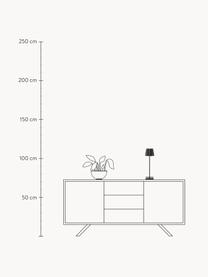 Mobile Dimmbare LED-Aussentischlampe Trellia, Lampenschirm: Aluminium, lackiert, Schwarz, Ø 12 x H 38 cm