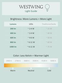 Grote LED hanglamp Freccia, Lampenkap: glas, Goudkleurig, wit, B 131 x H 22 cm