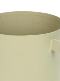 Kleine plantenpot Onyx, Gecoat metaal, Beige, Ø 9 x H 12 cm