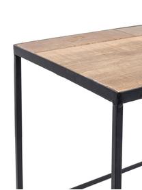 Set de mesas auxiliares Carmen, 2 pzas., Tablero: madera, Negro, beige, Set de diferentes tamaños