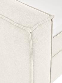 Gestoffeerd bed Lennon, Bekleding: 100% polyester Met 115.00, Frame: massief grenenhout, FSC-g, Poten: hout, FSC-gecertificeerd,, Geweven stof gebroken wit, B 160 x L 200 cm