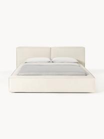 Čalouněná postel Lennon, Tlumeně bílá, Š 160 cm, D 200 cm