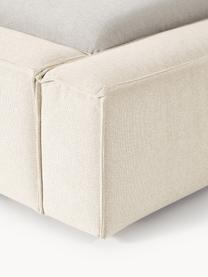 Polsterbett Lennon, Bezug: 100 % Polyester Der hochw, Gestell: Massives Kiefernholz, Sch, Webstoff Off White, B 228 x L 243 cm (Liegefläche 160 x 200 cm)