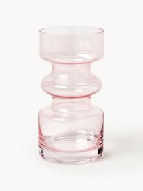Mundgeblasene Glas-Vase Clea, Glas, Hellrosa, Ø 10 x H 18 cm