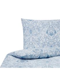 Baumwollsatin-Bettwäsche Grantham mit Paisley-Muster, Webart: Satin Fadendichte 200 TC,, Blau, 200 x 200 cm + 2 Kissen 80 x 80 cm