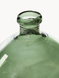 Vaso bottiglia Dina, Vetro riciclato, certificato GRS, Verde, Ø 20 x Alt. 23 cm