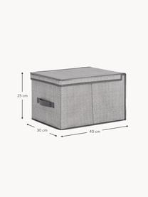Caja plegable Tidy, An 40 cm, Tapizado: fibra sintética, Tonos grises, An 40 x F 30 cm