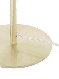 Lampada da tavolo Matilda, Paralume: metallo verniciato a polv, Base della lampada: metallo ottonato, Ottonato, beige, Ø 29 x Alt. 45 cm