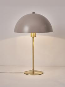 Tischlampe Matilda, Lampenschirm: Metall, pulverbeschichtet, Lampenfuß: Metall, vermessingt, Beige, Goldfarben, Ø 29 x H 45 cm