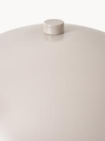 Tafellamp Matilda, Lampenkap: gepoedercoat metaal, Lampvoet: vermessingd metaal, Messingkleurig, beige, Ø 29 x H 45 cm