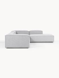 Narożna sofa modułowa XL Lennon, Tapicerka: 100% poliester Dzięki tka, Stelaż: lite drewno sosnowe, skle, Nogi: tworzywo sztuczne Ten pro, Szara tkanina, S 329 x G 269 cm,  prawostronna