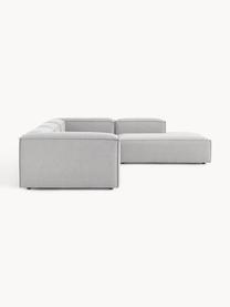 Modulares XL-Ecksofa Lennon, Bezug: 100 % Polyester Der strap, Gestell: Massives Kiefernholz, Spe, Füße: Kunststoff Dieses Produkt, Webstoff Grau, B 329 x T 269 cm, Eckteil rechts