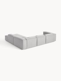 Modulares XL-Ecksofa Lennon, Bezug: 100 % Polyester Der strap, Gestell: Massives Kiefernholz, Spe, Füße: Kunststoff Dieses Produkt, Webstoff Grau, B 329 x T 269 cm, Eckteil rechts