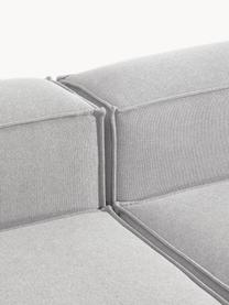 Modulares XL-Ecksofa Lennon, Bezug: 100 % Polyester Der strap, Gestell: Massives Kiefernholz, Spe, Webstoff Grau, B 329 x T 269 cm, Eckteil rechts