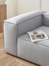 Modulares XL-Ecksofa Lennon, Bezug: 100 % Polyester Der strap, Gestell: Massives Kiefernholz, Spe, Füße: Kunststoff Dieses Produkt, Webstoff Grau, B 329 x T 269 cm, Eckteil rechts