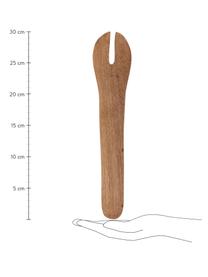 Handgemachtes Mangoholz-Salatbesteck Culture, 2-tlg., Mango Wood, Braun, L 30 cm