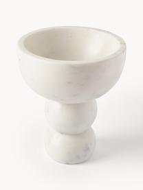 Kleine Deko-Schale Levi aus Marmor, Marmor, Weiß, marmoriert, Ø 20 x H 23 cm