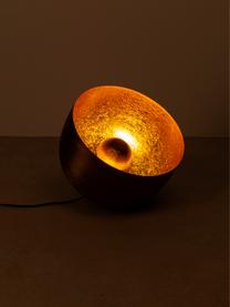 Podlahová lampa Apollon, Čierna, odtiene zlatej, Ø 35 x V 31 cm