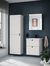 Lavabo con mobiletto Orna, Larg. 60 cm, Manico: alluminio rivestito, Bianco, Larg. 60 x Alt. 67 cm