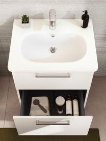 Lavabo con mobiletto Orna, Larg. 60 cm, Manico: alluminio rivestito, Bianco, Larg. 60 x Alt. 67 cm