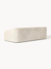 Sofá cama de borreguillo bouclé Eliot (3 plazas), Tapizado: tejido borreguillo bouclé, Patas: plástico Este producto es, Borreguillo bouclé Off White, An 230 x F 100 cm