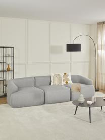 Modulares Sofa Sofia (3-Sitzer), Bezug: 100% Polypropylen Der hoc, Gestell: Massives Kiefernholz, Spa, Füße: Kunststoff, Webstoff Grau, B 278 x T 95 cm