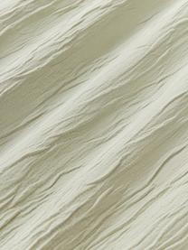 Funda de almohada de percal de algodón lavado Leonora, Parte delantera: 65% algodón, 30% poliéste, Parte trasera:  100% algodón, Verde oliva, An 45 x L 110 cm