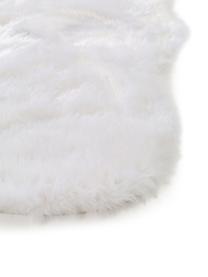 Flauschiger Kunstfell-Teppich Elmo in Weiß, glatt, Flor: 50% Acryl, 50% Polyester, Weiß, B 140 x L 200 cm (Größe S)
