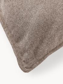 Bankkussen Lennon, Bekleding: 100% polyester, Geweven stof taupe, B 70 x L 70 cm