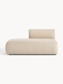 Chaise longue componibile Sofia, Rivestimento: 100% polipropilene Il riv, Struttura: legno di abete, truciolat, Piedini: plastica Il materiale uti, Tessuto beige chiaro, Larg. 159 x Prof. 103 cm, schienale a sinistra