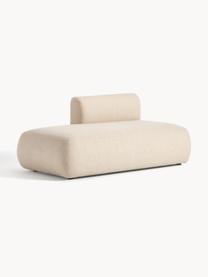 Chaise longue componibile Sofia, Rivestimento: 100% polipropilene Il riv, Struttura: legno di abete, truciolat, Piedini: plastica Il materiale uti, Tessuto beige chiaro, Larg. 159 x Prof. 103 cm, schienale a sinistra