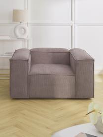 Sillón de pana Lennon, Tapizado: pana (92% poliéster, 8% p, Estructura: madera de pino y abeto ma, Patas: plástico. Este producto e, Pana gris pardo, An 130 x F 101 cm