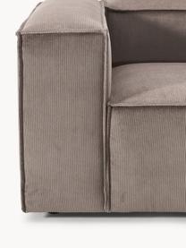 Fauteuil Lennon van corduroy, Bekleding: corduroy (92% polyester, , Frame: massief grenenhout, multi, Poten: kunststof Dit product is , Corduroy taupe, B 130 x H 101 cm