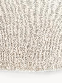 Handgeweven rond laagpolig vloerkleed Ainsley, 60% polyester, GRS-gecertificeerd
40% wol, Lichtbeige, Ø 120 cm (maat S)