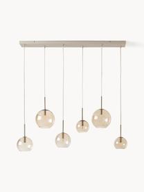 Grande suspension grappe Raquel, Beige, transparent, larg. 115 x haut. 150 cm