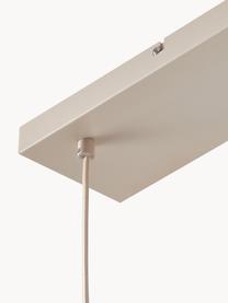 Grote hanglamp met glazen bollen Raquel, Beige, transparant, B 115 x H 150 cm